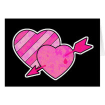 grunge Hearts and Arrow cards by doonidesigns grunge Hearts and Arrow cards