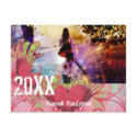 Grunge Hearts Class of 2010 Graduation Invitations postcards