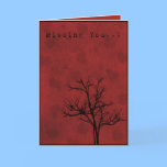 Grunge Hearts Missing You Card