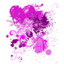grunge hearts & paint splatters t-shirts by DesignsbyLisa grunge hearts & paint splatters t-shirts