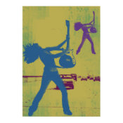 Grunge Highway Poster print
