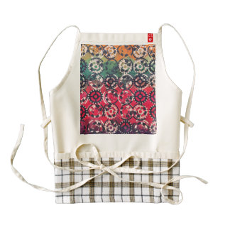 Grunge industrial pattern zazzle HEART apron