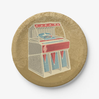 jukebox grunge plate paper plates