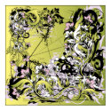 grunge leaves_green posters