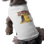 grunge liberty bell dog tee shirt