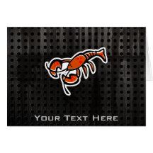 Grunge Lobster Greeting Card