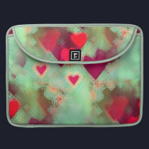 Grunge Love Hearts Macbook Pro Sleeve macbook sleeves