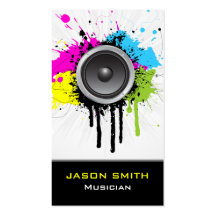 Grunge Music Business Card