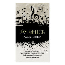 Grunge Music Business Card
