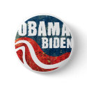 Grunge Obama Biden Button