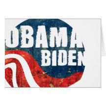Grunge Obama Biden Greeting Card