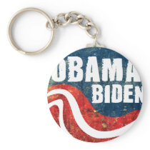 Grunge Obama Biden Keychain