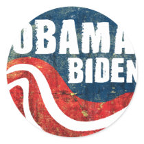 Grunge Obama Biden Sticker