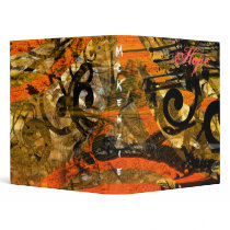 Grunge Paint Splat Swirls Binder by samack Grunge Paint Splat Swirls Binder