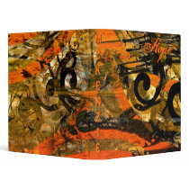 Grunge Paint Splat Swirls Binder