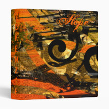 Grunge Paint Splat Swirls Binder