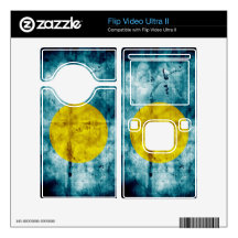 Grunge Palau Flag Flip Ultra II Decal