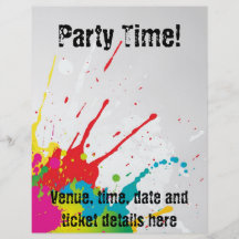 Grunge party flyer