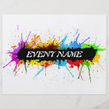 Grunge party flyer