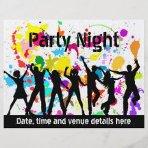 Grunge party flyer