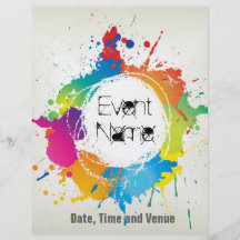 Grunge party flyer