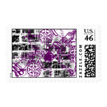 Grunge Pattern 16 Postage Stamp