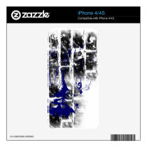 Grunge Pattern 196 Decals For iPhone 4S