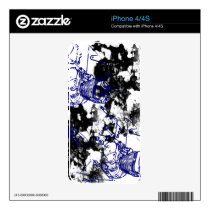Grunge Pattern 198 iPhone 4 Decals