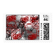 Grunge Pattern 21 Postage Stamps