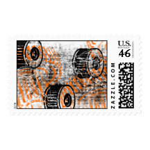 Grunge Pattern 22 Postage Stamp