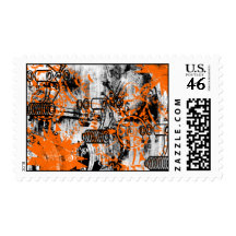 Grunge Pattern 24 Postage