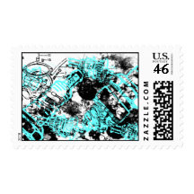 Grunge Pattern 37 Postage
