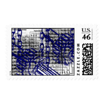 Grunge Pattern 46 Postage