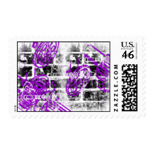Grunge Pattern 57 Postage Stamps