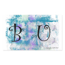 Grunge pattern "Be yoU" Stickers
