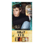 grunge photo card