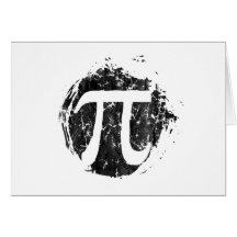 Grunge PI Greeting Cards