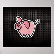 Grunge Pig Posters