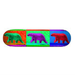 polar bear, pop art, popart, pop art polar bear, multi-panel, grunge pop art, grunge, colorful, tharmonart