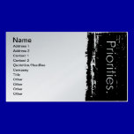 Grunge Priorities business cards