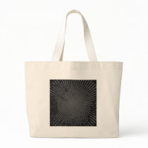Grunge Radial Pattern: Custom Template Canvas Bag