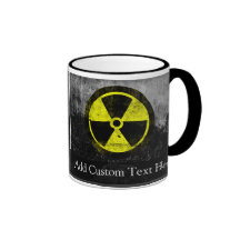 Grunge Radioactive Symbol Mugs