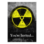 Grunge Radioactive Symbol invitations