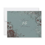 Grunge Red Rose Sweet 16 Birthday Party Invitation