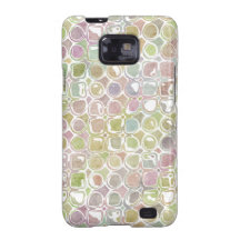 Grunge Retro Distressed Circle & Square Pattern Samsung Galaxy S Cover