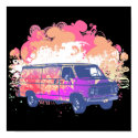 grunge retro hippie van posters