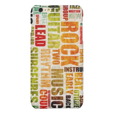 Grunge Rock and Roll Music Poster Art Background Matte iPhone 6 Plus Case