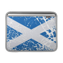 Grunge Scottish Flag Sleeves For MacBook Air at Zazzle