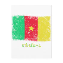 Grunge Senegal Flag Post Cards