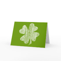 Grunge Shamrock cards